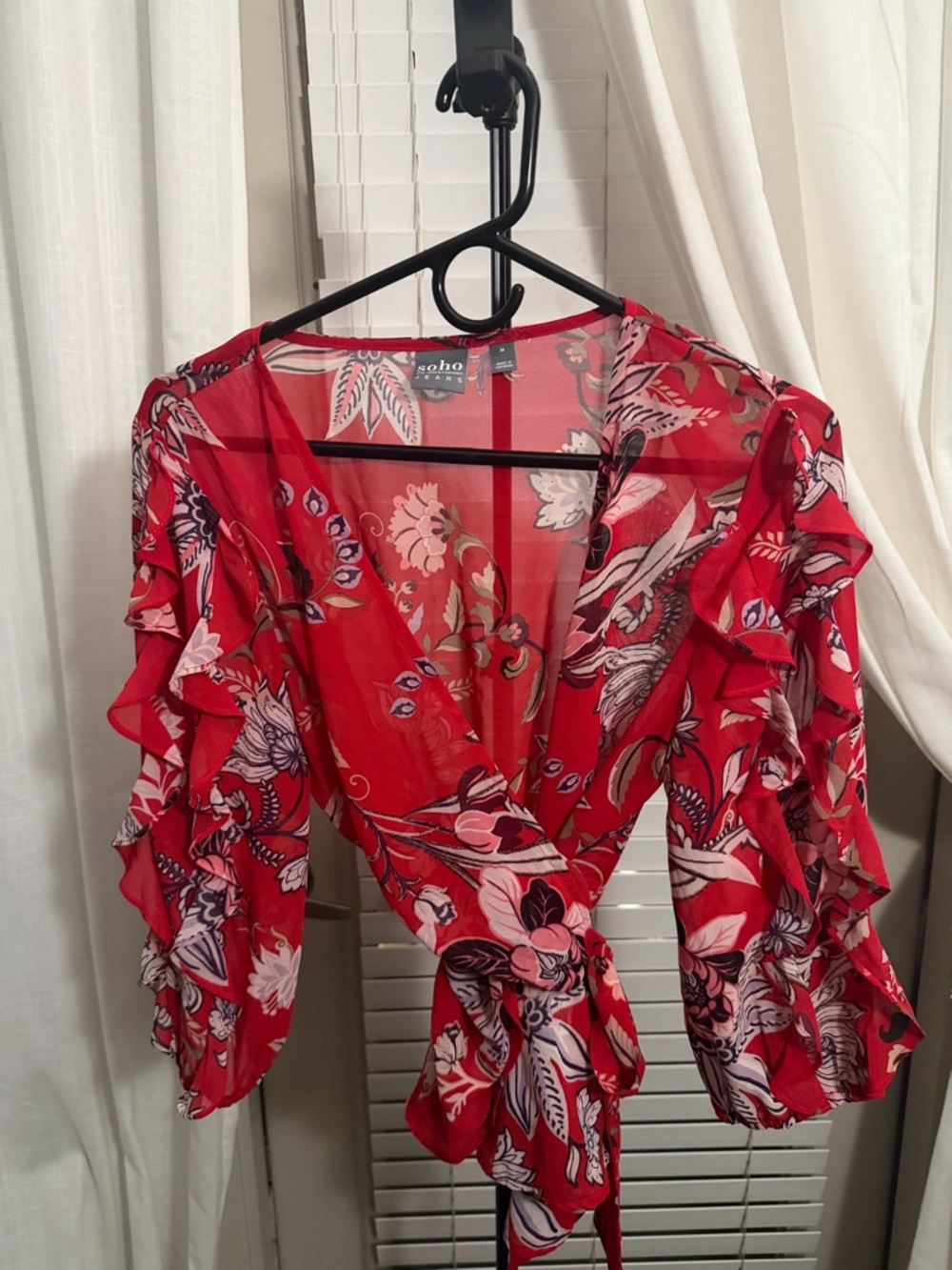 SOHO New York & Company Wrap Shirt